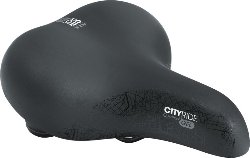sedlo KLS CITYRIDE GEL black sedlo KLS CITYRIDE GEL black
