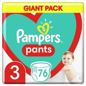 Plienky Pampers pants č.3, plienkové nohavičky Plienky Pampers pants č.3, plienkové nohavičky