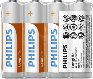 Batéria Philips LONGLIFE R6 1.5V   "TRAY