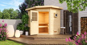 fínska sauna KARIBU PIRVA (86861) natur LG2819