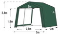 plachtový prístrešok SHELTERLOGIC 3,0 x 3,0 m - 70335EU