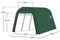 plachtová garáž SHELTERLOGIC 3,0 x 4,6 m - 62589EU