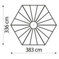 Záhradný pavilón HERA 9000 zelený
