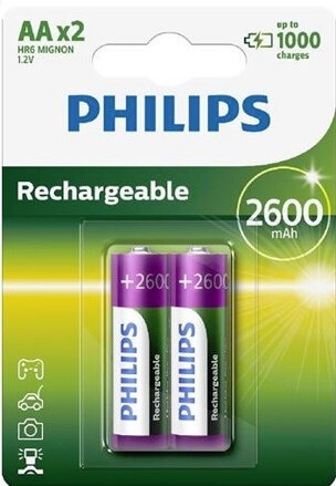 Batéria Philips R6 NM mignom 2600h 2BL