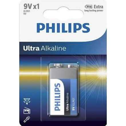 Batéria Philips ULTRA ALKALINE 6LR61 9V