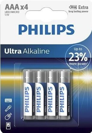 Batéria Philips ULTRA ALKALINE LR03-P4