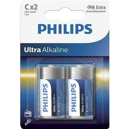 Batéria Philips ULTRA ALKALINE LR14-P2 2bl