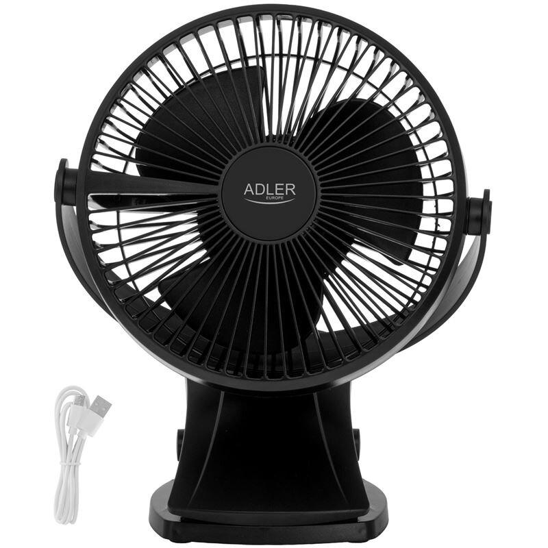 Stolový ventilátor s klipom Adler AD 7342 čierny