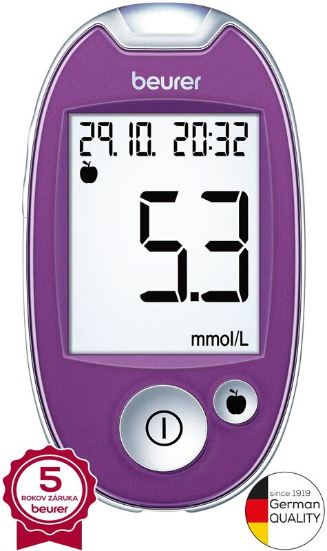 Glukomer BEURER GL 44 purple mmol/L Glukomer BEURER GL 44 purple mmol/L