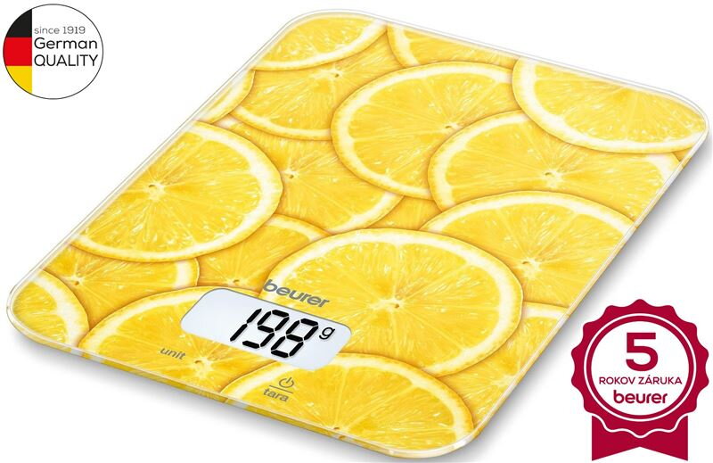 Váha kuchynská digitálna BEURER KS 19 lemon Váha kuchynská digitálna BEURER KS 19 lemon