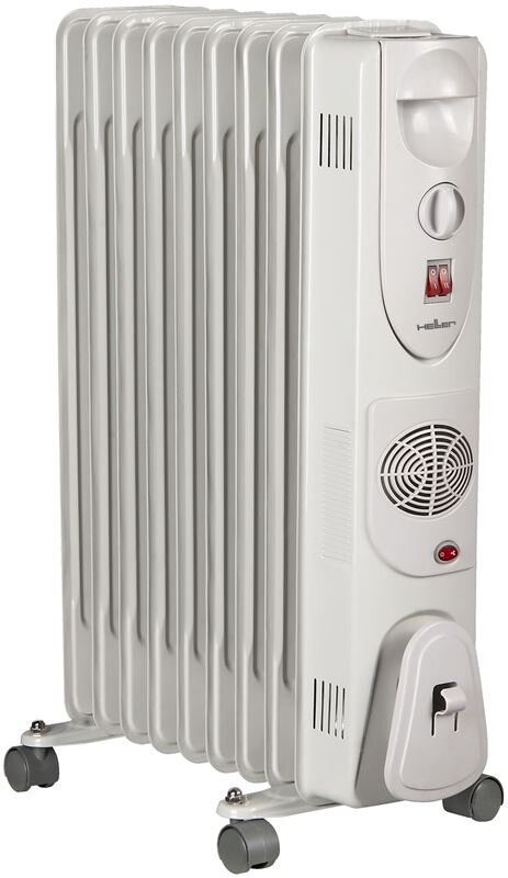 Olejový radiátor s ventilátorom Heller HRO 2009T