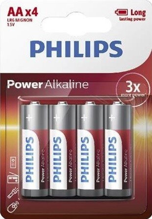 Batéria Phiilips Power akaline LR6 P4