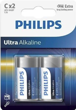 Batéria Philips ULTRA ALKALINE LR14-P2 2bl