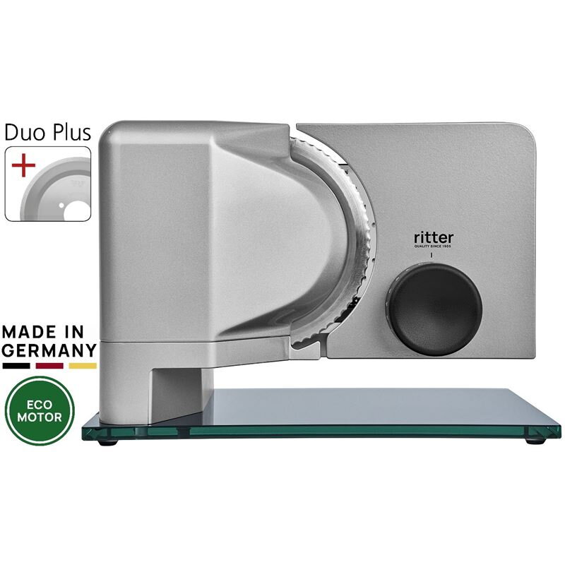 Elektrický krájač potravín Ritter Sinus 2 Duo-Plus strieborný Elektrický krájač potravín Ritter Sinus 2 Duo-Plus strieborný