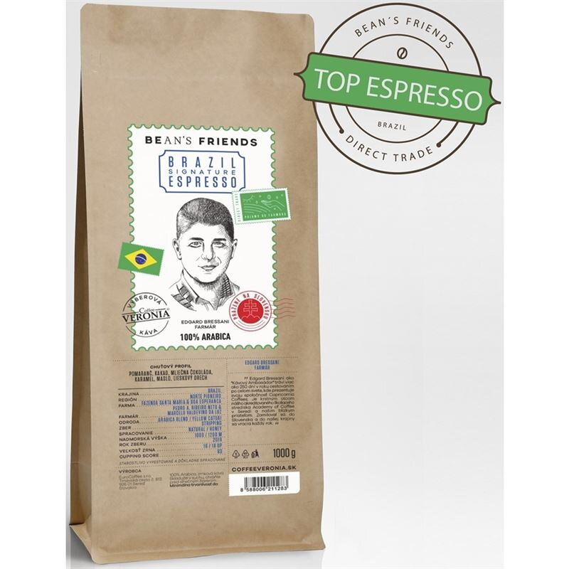 Zrnková káva Veronia Brazil Signature Espresso 1kg
