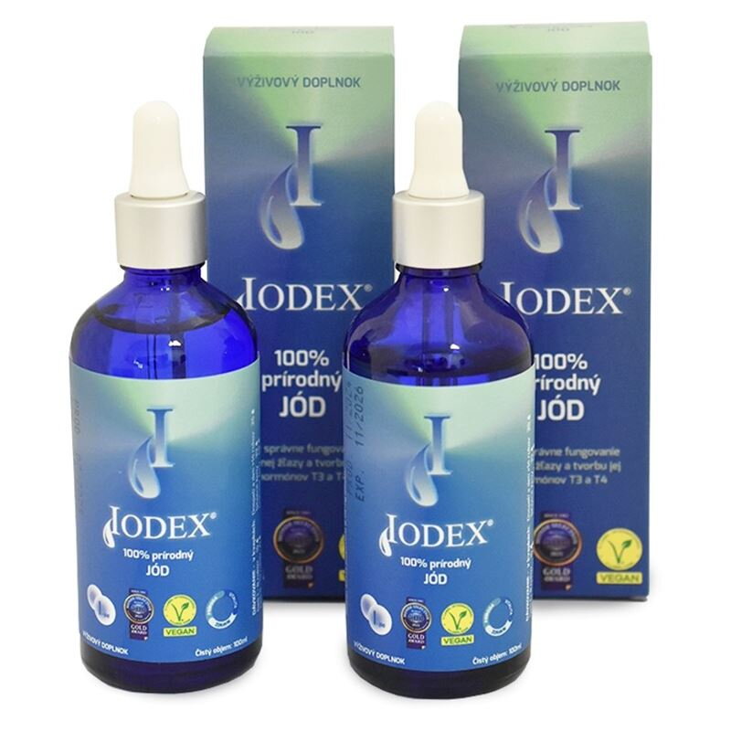 Výživový doplnok z prírodného jódu Veronia IODEX DUO PACK 2x100ml Výživový doplnok z prírodného jódu Veronia IODEX DUO PACK 2x100ml