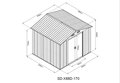 HECHT 8x8 PLUS - záhradný domček