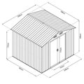 HECHT 6x8 PLUS - záhradný domček