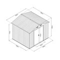 HECHT 8x8 PLUS - záhradný domček