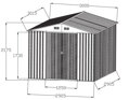 HECHT 10x10 PLUS - záhradný domček
