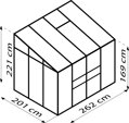skleník VITAVIA IDA 5200 PC 4 mm zelený