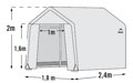 plachtový skleník SHELTERLOGIC 1,8 x 2,4 m - 25 mm - 70600EU