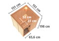 fínska sauna KARIBU NORIN (75588)