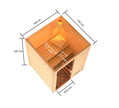 finská sauna KARIBU SANDRA (6160)