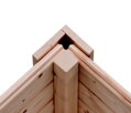 fínska sauna KARIBU HYGGE (86313) tm. šedá s predsieňou