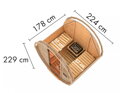fínska sauna KARIBU FASSAUNA 1 (63447)