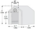 náhradná plachta pre fóliovník SHELTERLOGIC 1,8x1,2 m (70208EU)