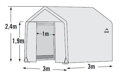 náhradná plachta pre fóliovník SHELTERLOGIC 3,0x3,0 m (70656EU)