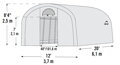 náhradná plachta pre fóliovník SHELTERLOGIC 3,7x6,1 m (70592EU)