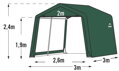 náhradná plachta pre prístrešok SHELTERLOGIC 3,0x3,0 m (70335EU)