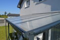 hliníková pergola LANITPLAST WALL 53 antracit + opál PC