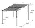 hliníková pergola LANITPLAST SOLO BIOCLIMATIC 33