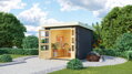 drevený domček KARIBU BASTRUP 2 (33016) antracit LG2809