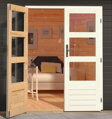 drevený domček KARIBU BASTRUP 2 (38752) sivý LG2847