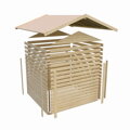 drevený domček KARIBU DAHME 2 (42560) natur LG2947