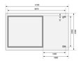 drevený domček KARIBU KERKO 3 + prístavok 150 cm (23507) natur LG2950