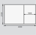 drevený domček KARIBU MÜHLENTRUP 1 (83540) terragrau LG3003
