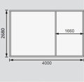 drevený domček KARIBU MÜHLENTRUP 2 (23619) terragrau LG3004