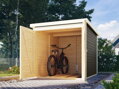 drevená garáž KARIBU FAHRRADGARAGE (38646) sivá LG3040