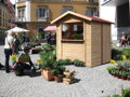 drevený domček KARIBU VERKAUFSHAUS 1 (58489) natur LG3041
