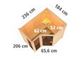 fínska sauna KARIBU AMARA (71285) LG3044