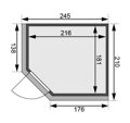 fínska sauna KARIBU AINUR (6099) LG3047