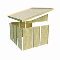 drevený domček KARIBU GÖRLITZ (38747) sivý LG3071