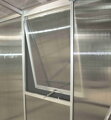 stenové ventilačné okno strieborné VITAVIA typ V (40000546) PC 6 mm LG3089
