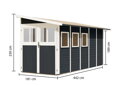 drevený domček KARIBU WANDLITZ 5 (38751) antracit LG3095