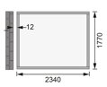 drevený domček KARIBU BOMLITZ 2 (68357) natur LG3096